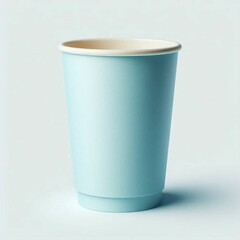 Light blue paper cup