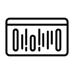 Barcode Vector Icon Design