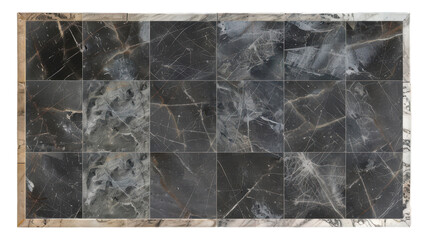 Stylish Grey Tile Floor Border Frame for Modern Interiors and Designs