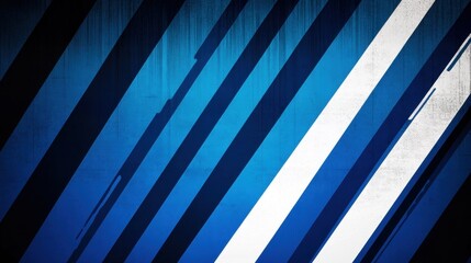 Obraz premium Abstract blue diagonal stripes with textured background