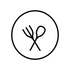 plate, spoon and fork