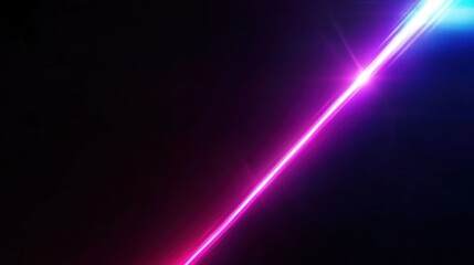 Fototapeta premium Abstract neon light streak on a dark background
