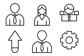 Professional Business Setting Icon Pack - Premium Vector Icons for Corporate Projects