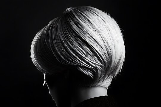 Stylish short blonde haircut