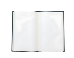 blank open book