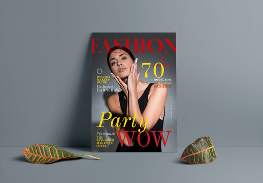 Fashion Magazine Cover Template Layout