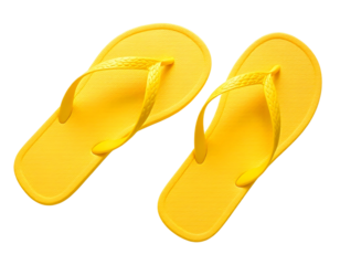 yellow flip flops