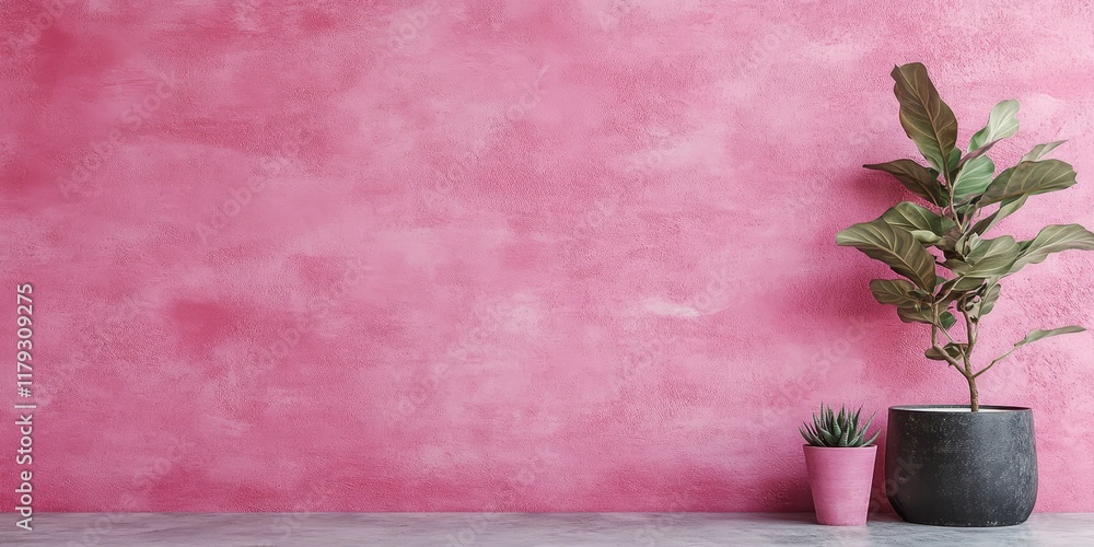 Poster pink concrete wall texture showcasing a vibrant and modern design. this pink concrete wall can enhan