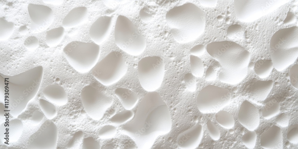 Poster polystyrene texture features a unique white foam design, perfect for various creative projects requi