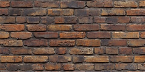 Obraz premium Textured brick wall background featuring unique grain patterns, perfect for showcasing the charm of brick wall aesthetics. This brick wall texture adds depth and character to designs.
