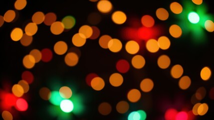 Obraz premium Defocused Bokeh Lights Christmas Eve Party Background 2023 Abstract Design