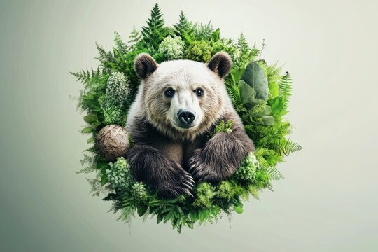 World wildlife day, Diversity of Wild animals and Natural botanical, Environment conservation, National park, Sustainable of Ecology concept, Think green nature, Save the planet and Eco friendly.  - Powered by Adobe