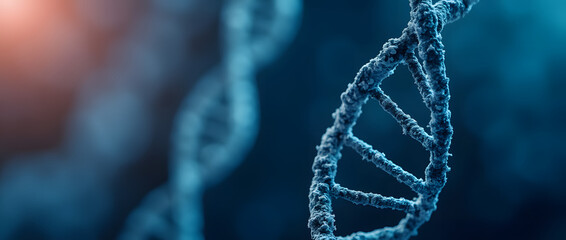 Abstract background of molecular DNA structure. Molecular model and chemical structure. Concept of medicine, science, and technology.