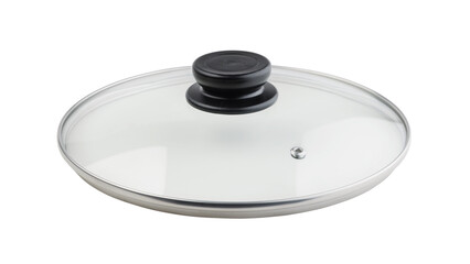 Frying pan lid isolated on white.
