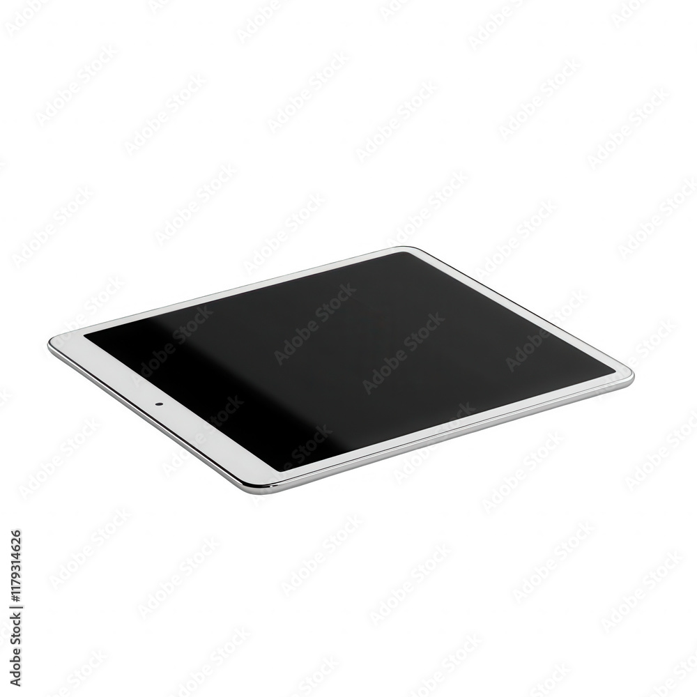 Poster sleek tablet device showcasing modern design and innovation., isolated on a transparent background.