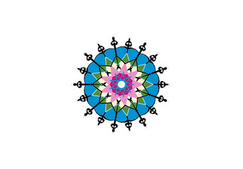 abstract colorful circle