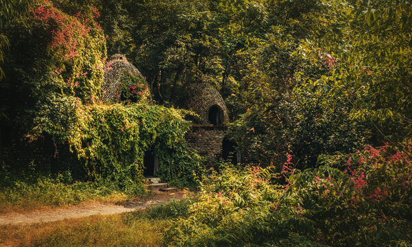 famous beatles ashram in india.