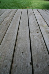 wooden deck floor
