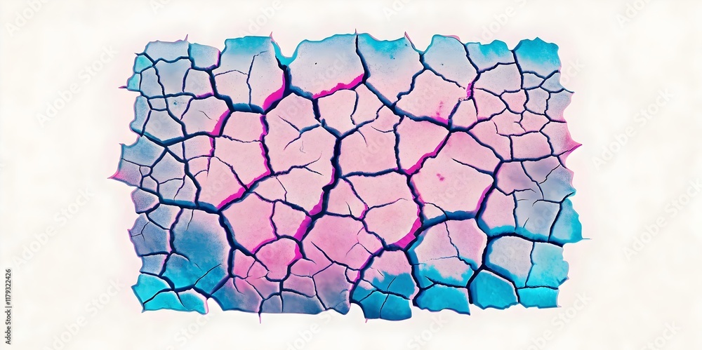 Poster colorful cracked surface abstract art displaying unique patterns textures