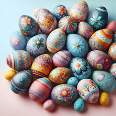 Obraz premium easter eggs isolated 