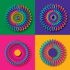 Hand-drawn floral background