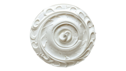Elegant White Magical Spiral Swirl Design for Creative Projects