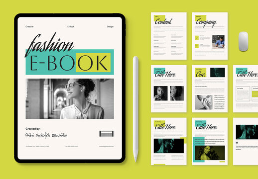 Fashion Ebook Template Layout