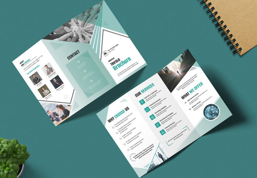 Simple and Elegant Trifold Brochure Layout