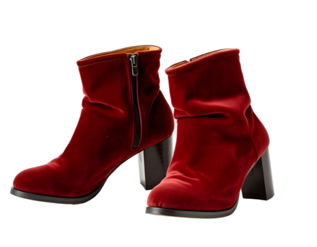 red female boot
