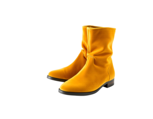 yellow rubber boots
