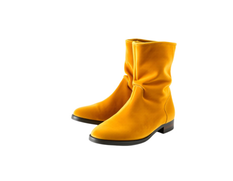 yellow rubber boots