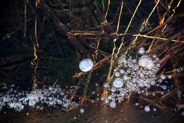 Details of ice at Tammela, Finland. 