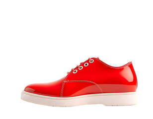 red shoes isolated on white
