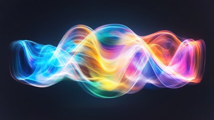 Visual representation of AI-driven credit score analytics in vibrant colors and smooth waves