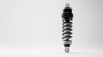 Metal Shock Absorber on a Clean Background