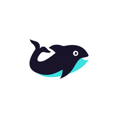 dolphin illustration , logo vector 