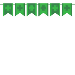 Obraz premium St. Patrick's Day Flag Decoration