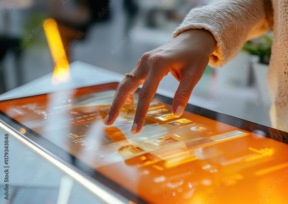 Poster interactive touchscreen display: a glimpse into modern technology