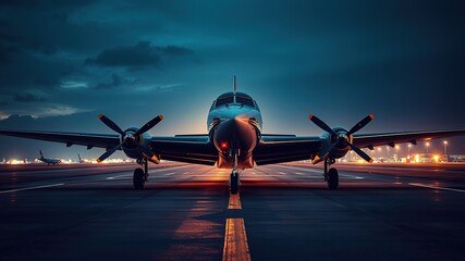 Fototapeta premium Historic Airplane on Runway - Stunning Aerial Photography, Vintage Jet, Classic Airliner, High-Resolution Image, Airport Scene