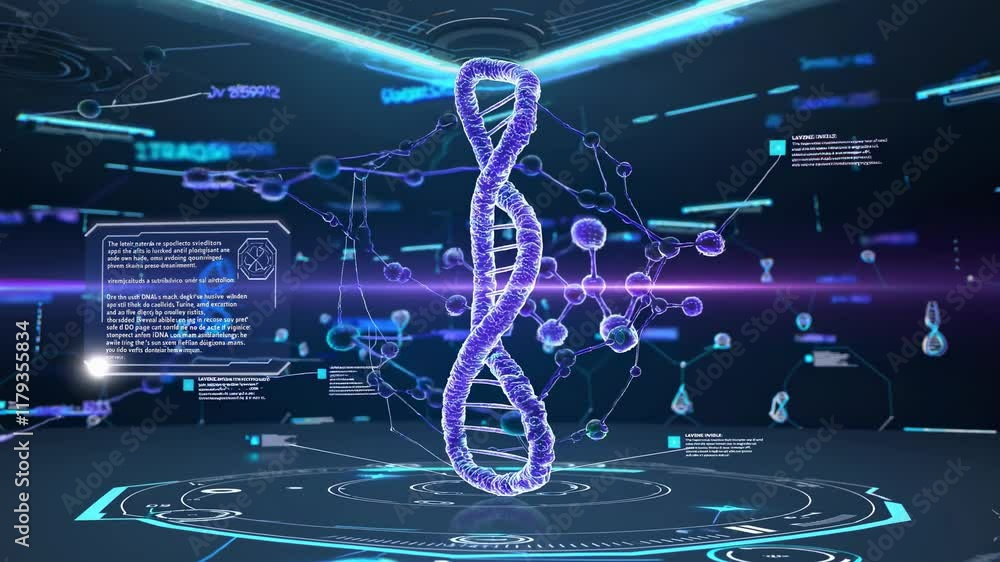 Leinwandbilder innovations in biotechnology explore the structure and function of dna in a digital environment