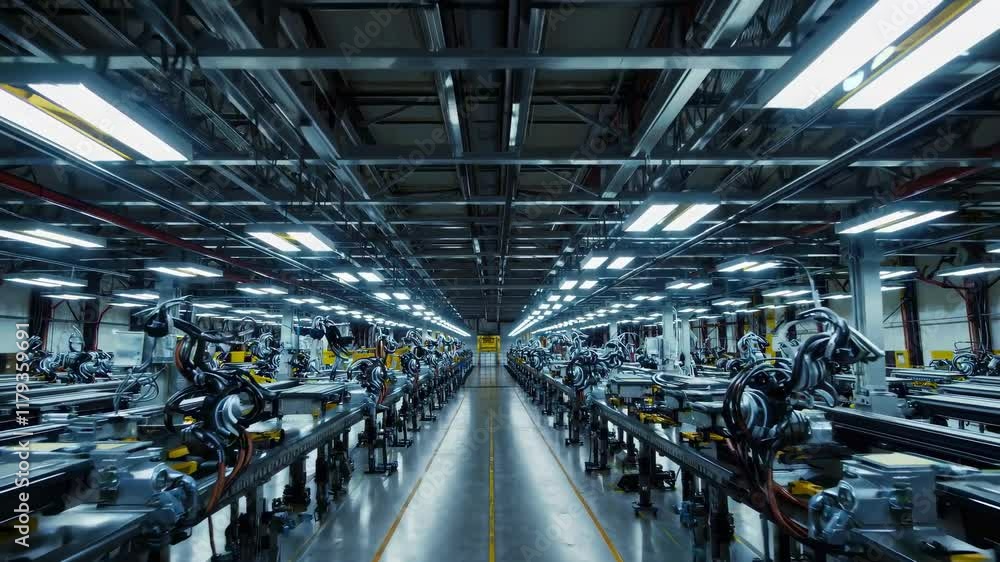 Poster advanced manufacturing robotics automation in a large industrial facility