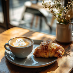 美味しいクロワッサンモーニング