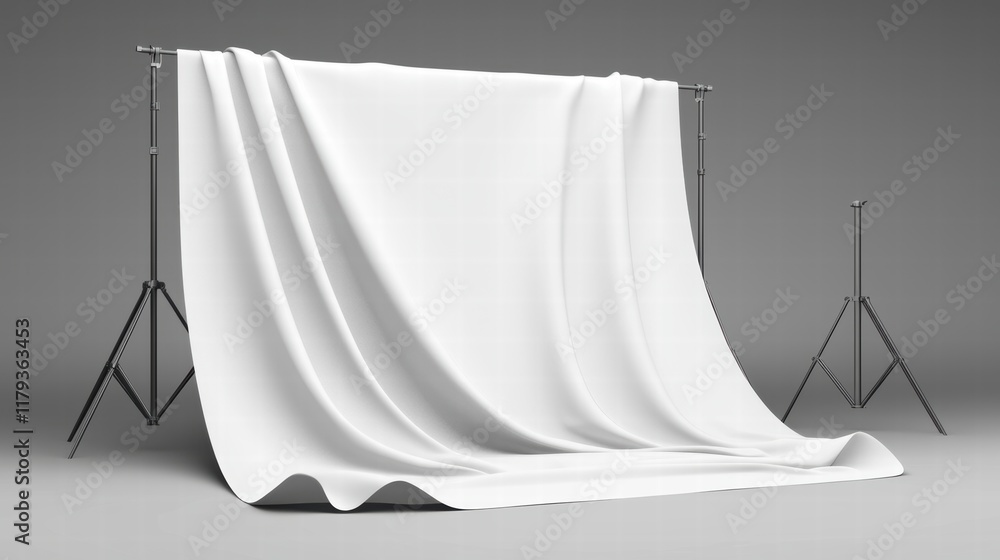 Poster elegant light gray gradient backdrop for photography sessions and studio use