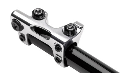 Bicycle Seat Post Clamp for Secure Saddle Adjustment - Isolated on White Background