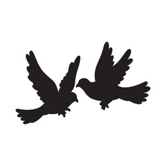 Pigeon line art modern vector Design | black and white drawing of a Pigeon bird