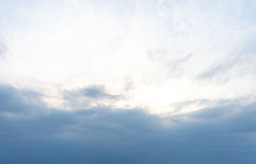 Serene Sky Soft Clouds Bright Sunlight Peaceful Atmosphere Nature Background