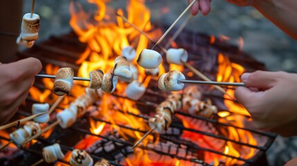 This image is perfect for feature articles about camping, family picnics and summer vacations. It can also be used to promote barbecue products and outdoor accessories.