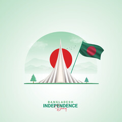 Independence Day of Bangladesh, Independence Day poster, banner, social media post, background