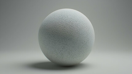 White sphere texture, studio shot, neutral background, 3D render, ideal for design projects.