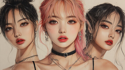 Obraz premium korean kpop idol